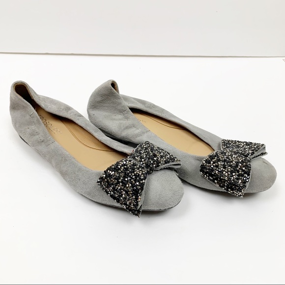 Aerosoles | Hang Out Suede Crystal Bow Ballet Flat - Picture 6 of 9